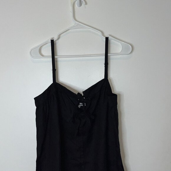 Reformation Black Winifred Linen Dress Size 8 Womens - Picture 4 of 10